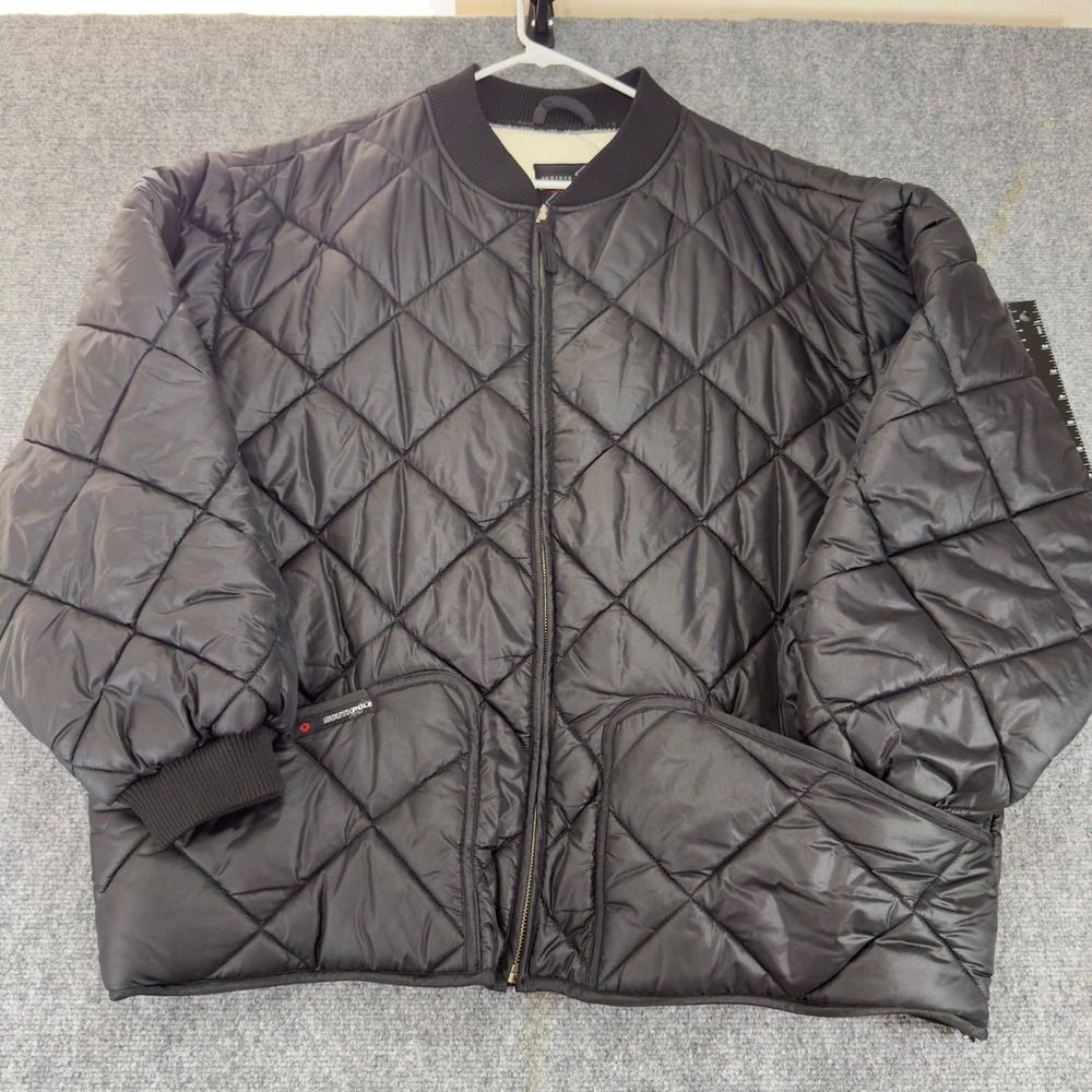 Vintage South Pole Quilted Bomber Jacket Streetwear Black Size 3XL